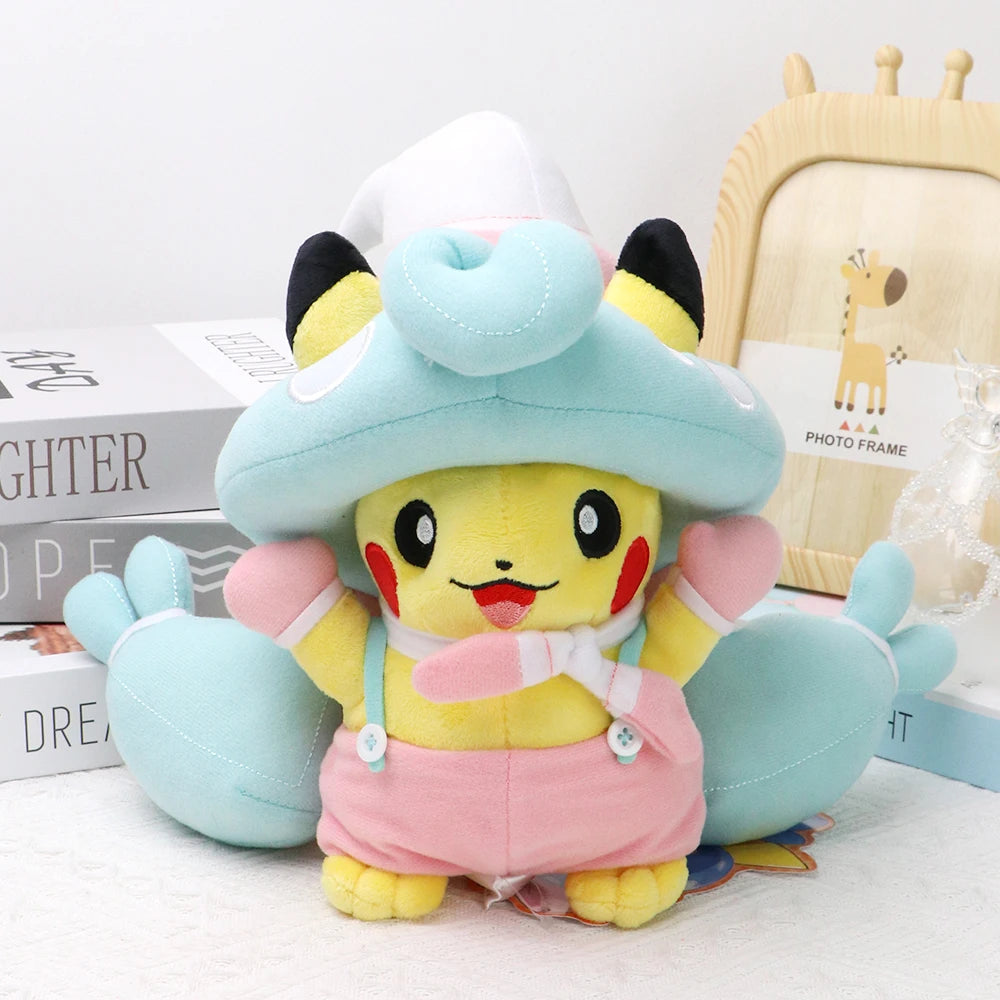 Cos Eevee Pikachu Cosplay Plush Toys Pikachu Peluche Lucario Stuffed Animal Doll Collectible Gift Cartoon Plushies Cute 20CM Beauty World Shop