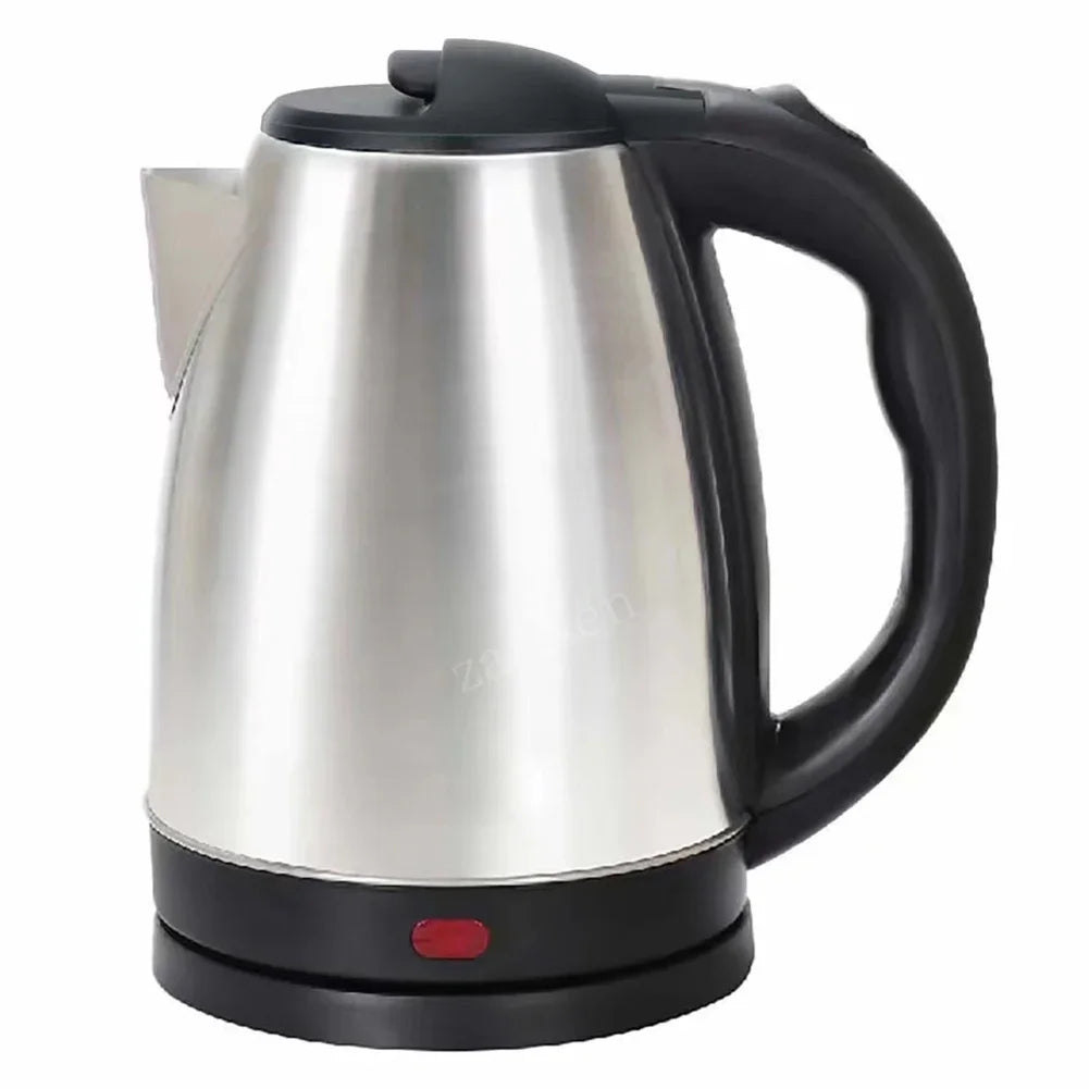 2.0L stainless steel electric kettle Silver gray Base Separation Desion Rust-resistant Durable for Home Office During Travel Beauty World Shop