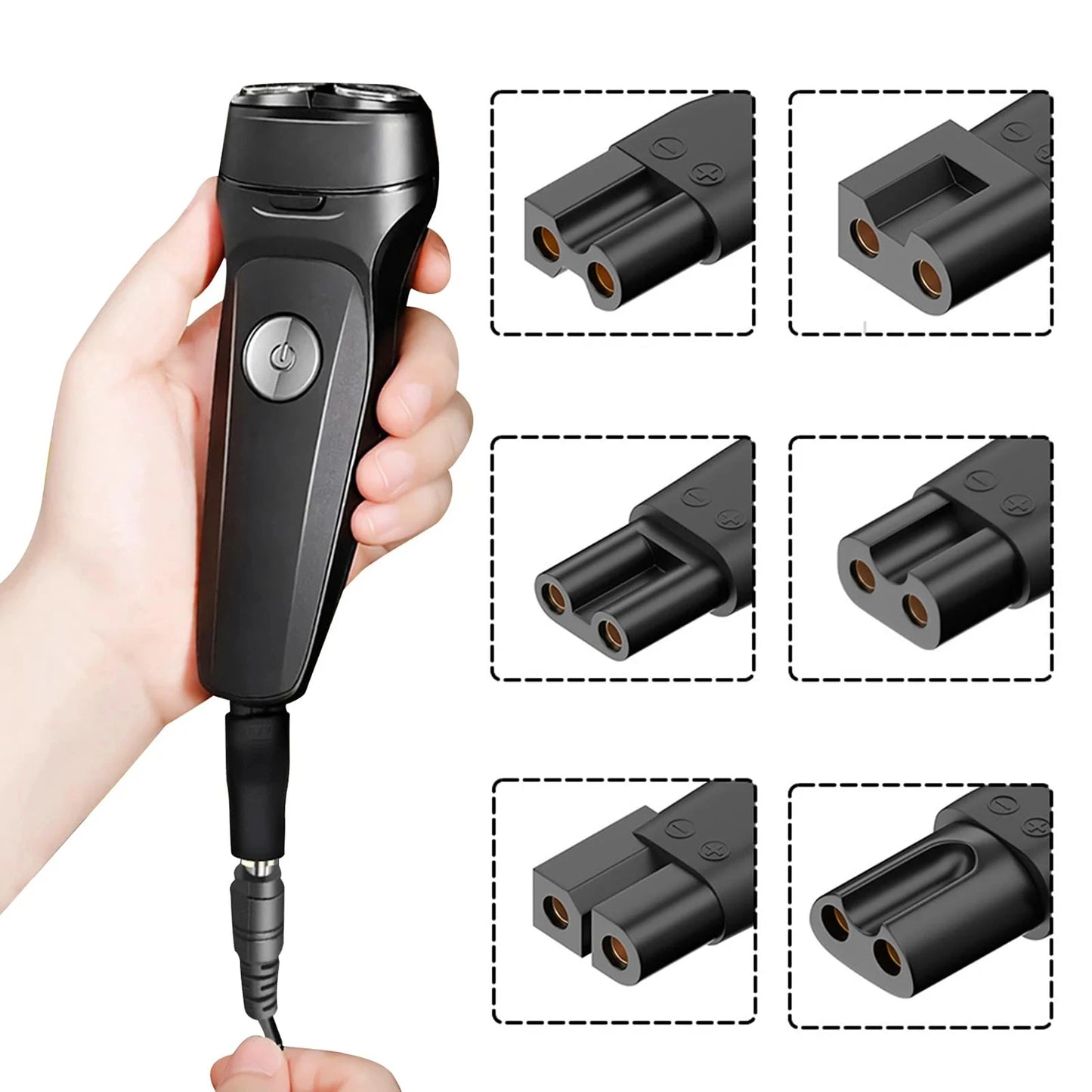 8 PCS Power Cord 5V Replacement Charger USB Adapter Suitable for All Kinds Hair Clippers, Beard Trimmers, Shavers Beauty World Shop