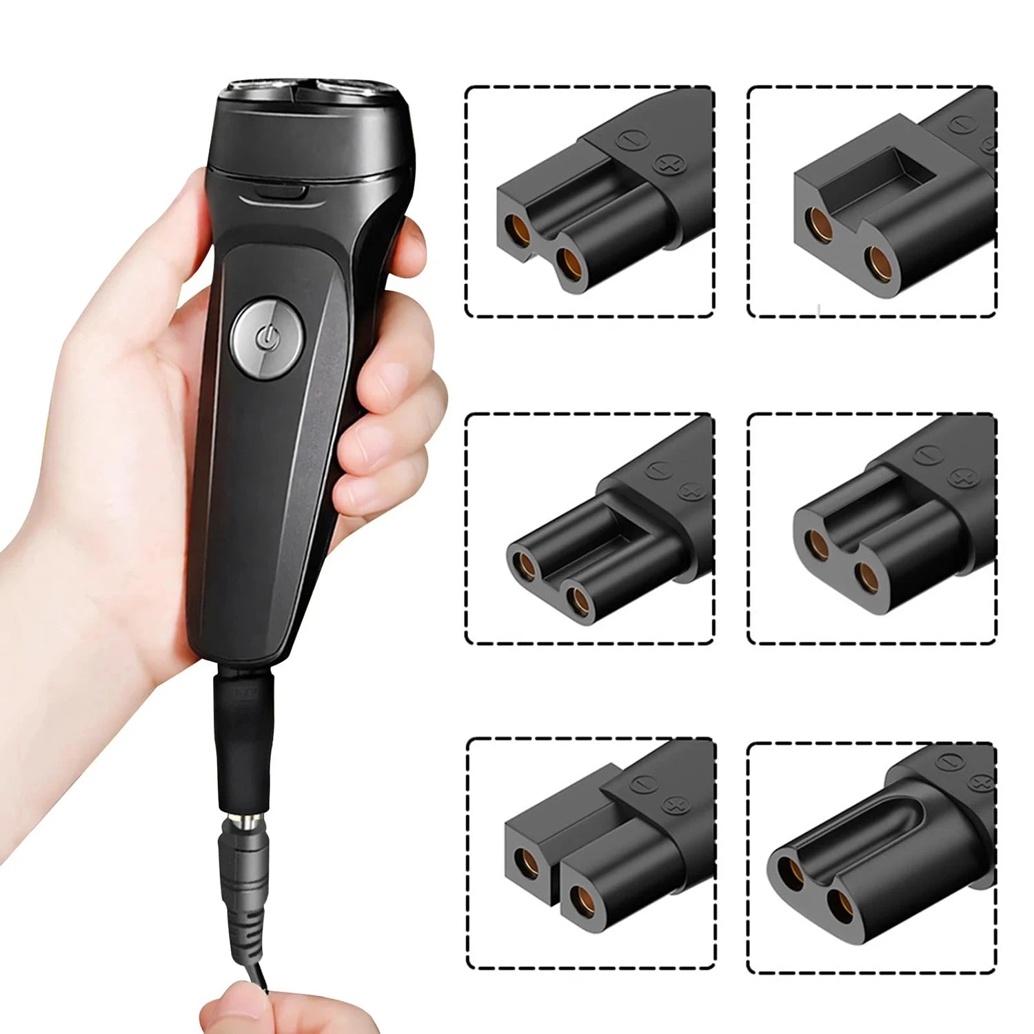 8 PCS Power Cord 5V Replacement Charger USB Adapter Suitable for All Kinds Hair Clippers, Beard Trimmers, Shavers Beauty World Shop