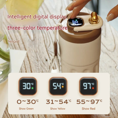 450ML Stainless Steel Thermo Water Bottle LED Temperature Display Coffee Cup Keep Cold and Heat Thermal Mug Travel Vacuum Flask Beauty World Shop