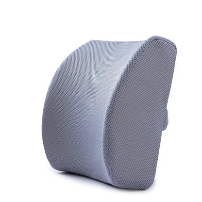 Car Lumbar Support Cushion Memory Foam Waist Pillow 2 Color Auto Seat Back Cushion for Car Chair Home Office Relieve Pain Beauty Trend Shop