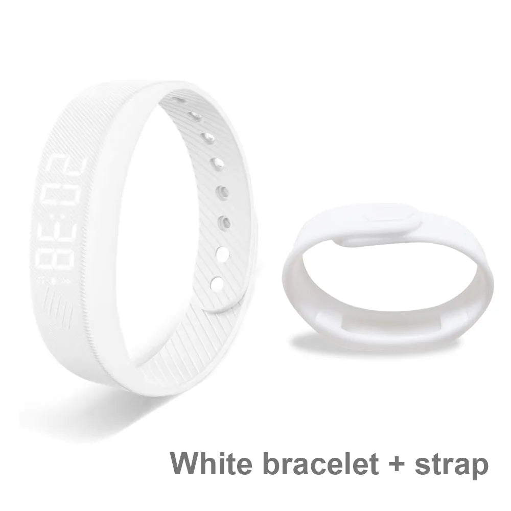 Smart Bracelet LED Digital Waterproof Smart Clock Smartband With running pedometer Monitor Smart Band Vibration Alarm Reminder Beauty World Shop