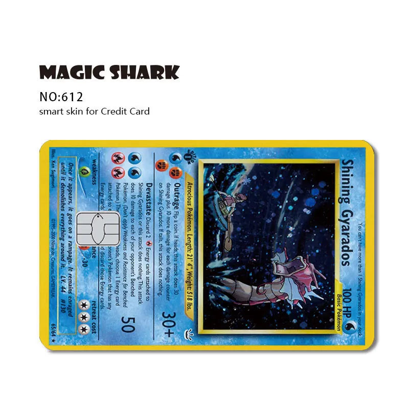 2025 New Pokemons Charizard Blastoise Bulbasaur Eevee Metwo Sticker Film Skin Cover for Credit Debit Card Beauty World Shop