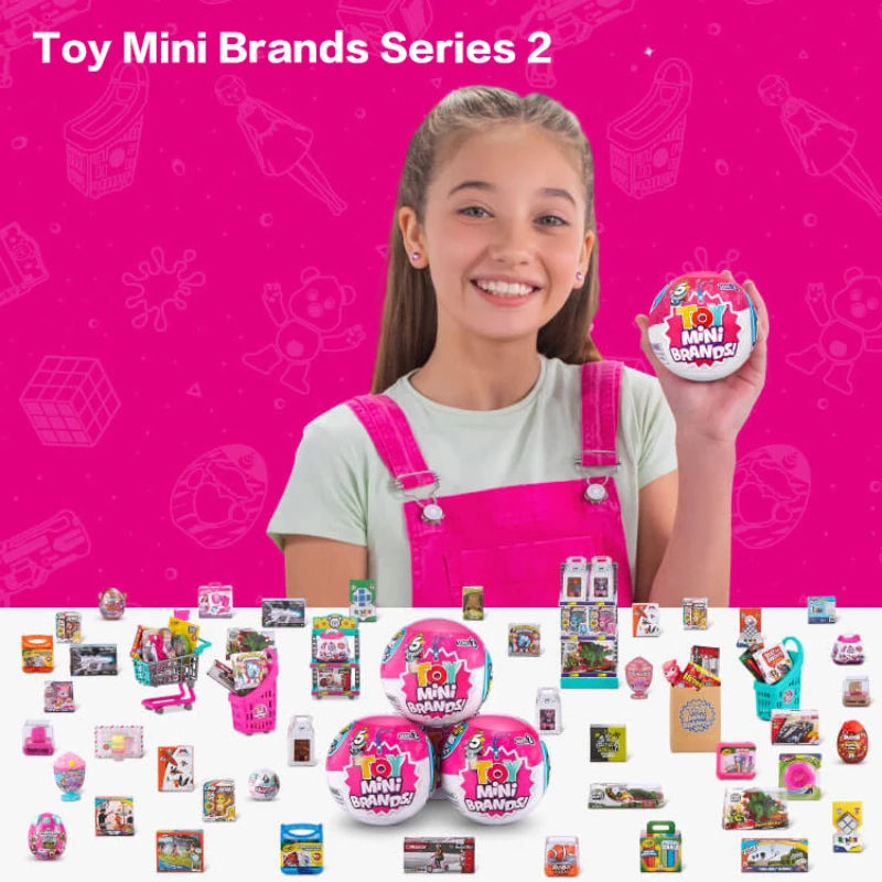 5 Surprise Mini Brands Capsule Toys Mystery Blind Box Fashion Surprise Ball Real Miniature Doll Collectible Toys Gifts Beauty World Shop
