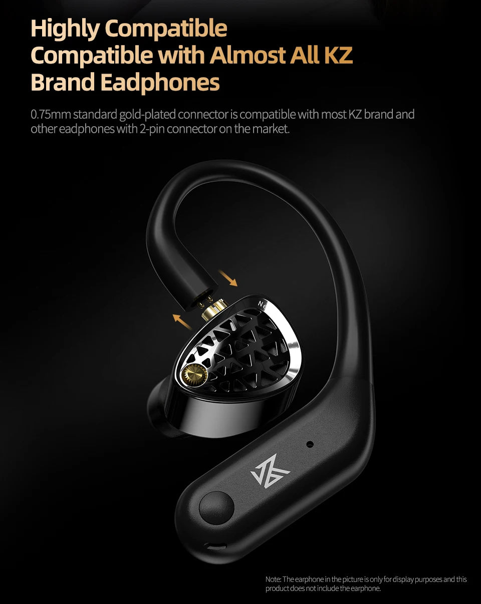 KZ AN01 Wireless Bluetooth 5.4 Cable Ear Hook With Charging Case For KZ Castor PRO PR2 PR3 ZSXPRO ZVXPRO Krila