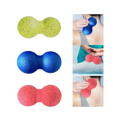 High Density Massage Ball Peanut Massage Ball, Double Long Hockey Ball Massage Roller Ball For Deep Tissue Muscle Massage Beauty World Shop