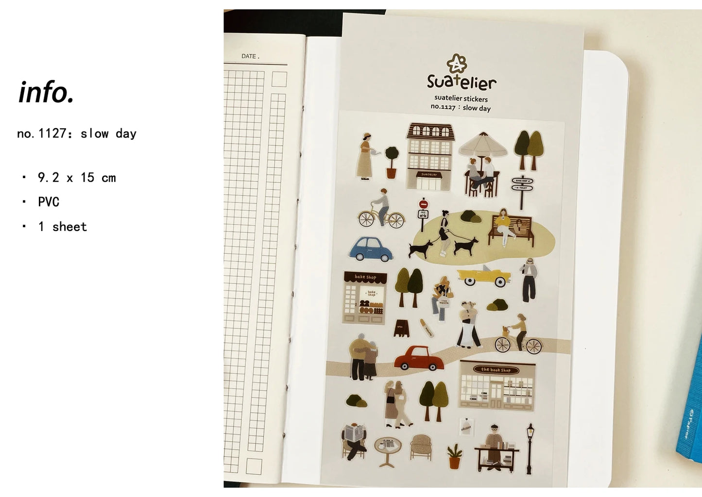 Korean Import Suatelier Travel Home Life Study Friend Stickers Scrapbooking Diy Journaling Diary Stationery Sticker School Gift Beauty World Shop