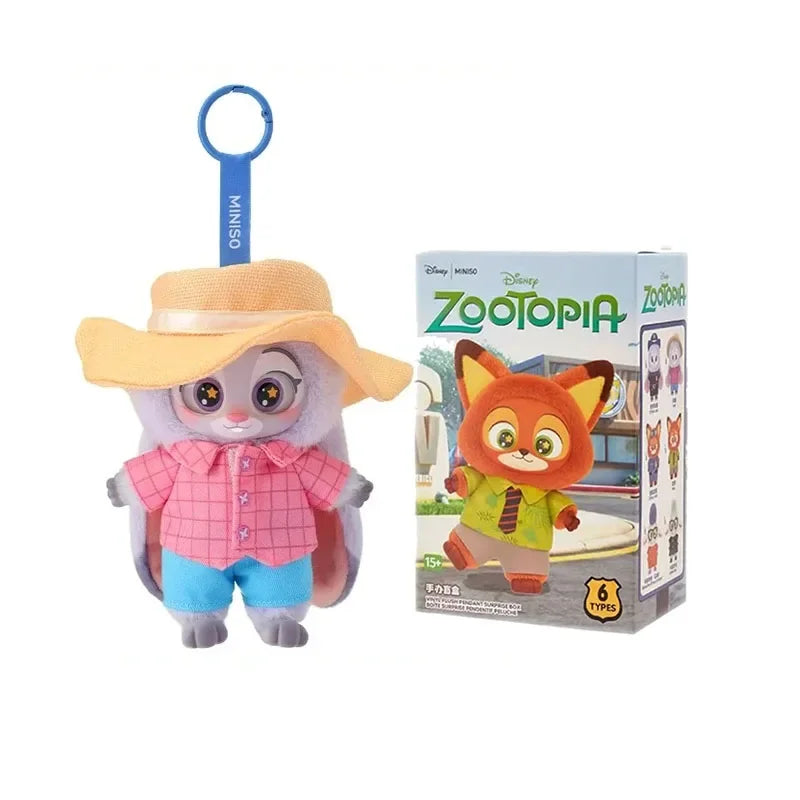 Disney Zootopia Blind Box Nick Judy Vinyl Doll Trendy Surprise Toy Cute Backpack Pendant Children's Birthday Gift Beauty World Shop