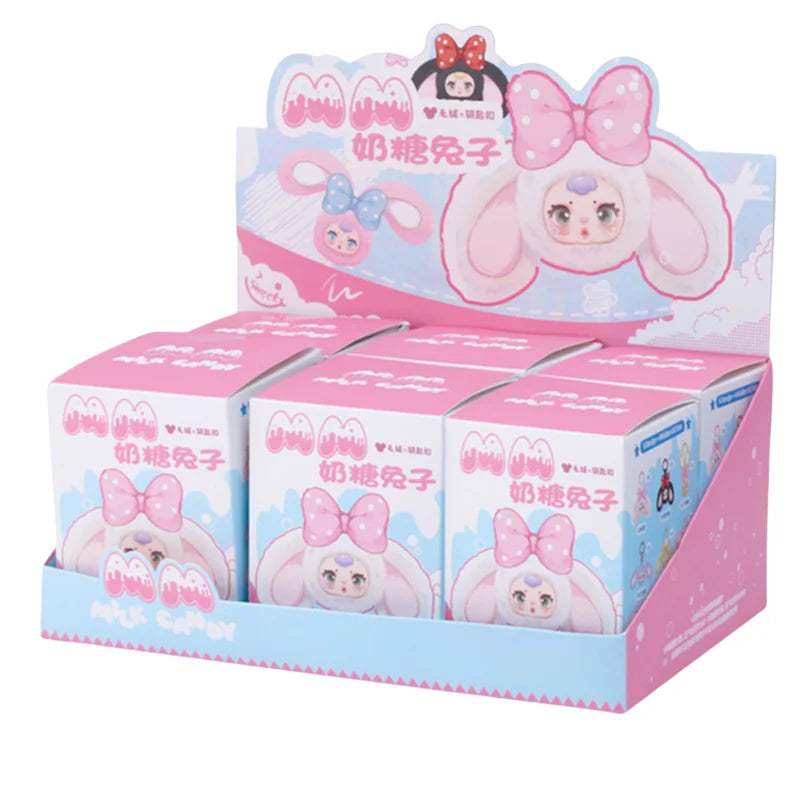 MM Milk Candy Second Generation Plush Vinyl Cartoon Cute Doll Model Toys Blind Box Keychain Bag Charm Decoration Birthday Gifts Beauty World Shop