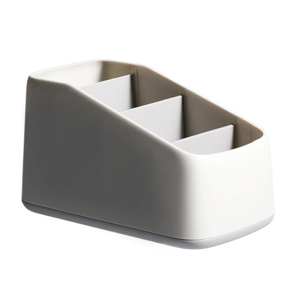 Remote Control Holder 4 Slot Desktop Storage Box Tv Remote Control Phone Trapezoidal Basket Stationery Organizer Case Home Hotel Beauty Trend Shop