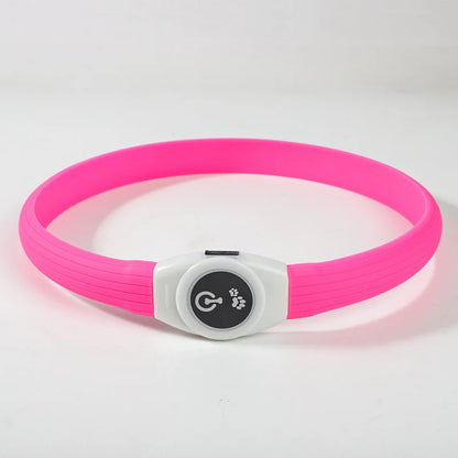 New Led Luminous Dog Collar PVC Waterproof , For Large Medium Small Dogs Collar Usb Light Night Safety Pet Glowing Accessories Beauty World Shop