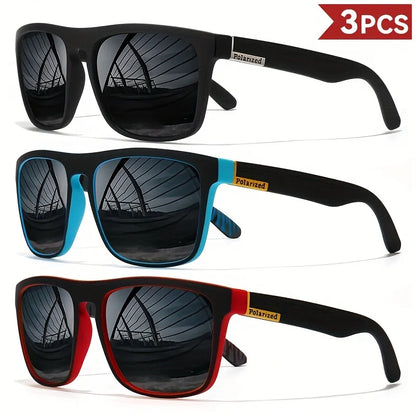 Fashion Vintage Square Polarized Sunglasses Men Women Driving Fishing Luxury Brand Designer Sun Glasses Driver's Eyewear UV400 Beauty World Shop