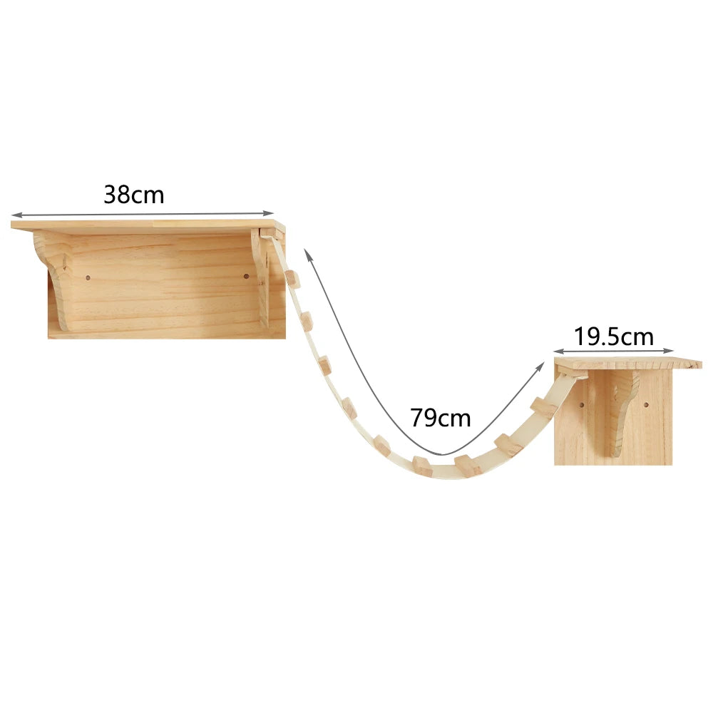Cat Wall Climbing House Shelf Bed Wall Mounted Tree Tower Hiding House Villa Castle for Indoor Cats Accessories Sleeping