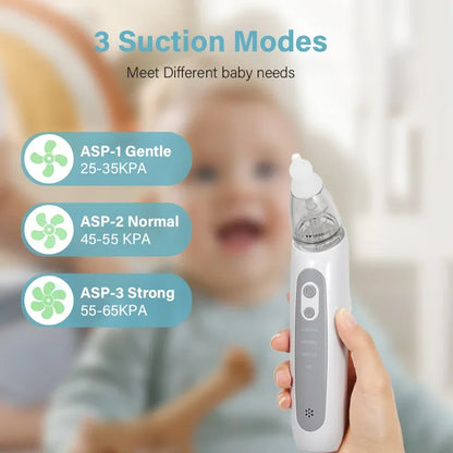 Nasal Aspirator for Baby Electric Nose Aspirator for Toddler Nose Sucker Automatic Nose Cleaner with Music and 3 Silicone Tips Beauty Trend Shop