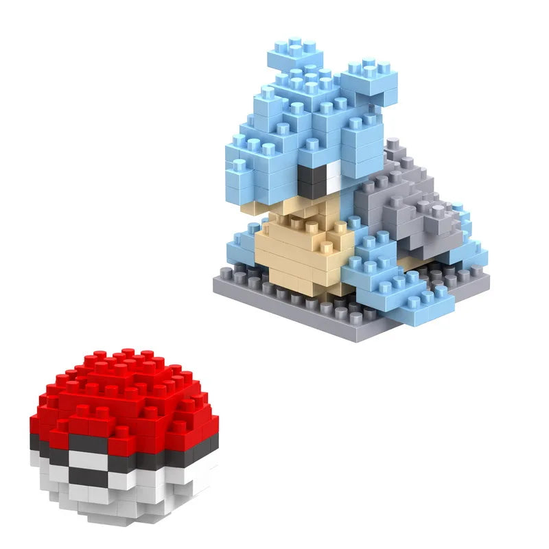 75 Style Building Blocks Assembly Anime Picachu Charizard Doll Blastoise Bulbasaur Gengar Bricks Figures Toy for Kid Gift Beauty World Shop