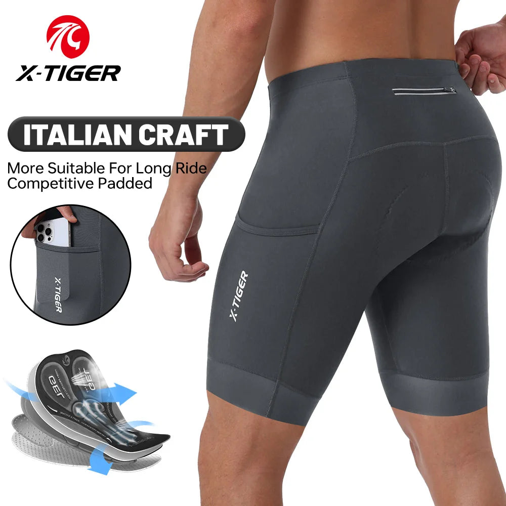X-TIGER Cycling Shorts 6D Gel Cushioned Cycling Shorts MTB Cycling Briefs Cycling Lounge Pants Yoga Pants Sports Fitness Pants Beauty World Shop