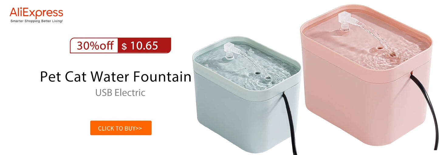 Ultra-Quiet Pet Water Fountain Auto Filter Electric Cat Dog Water Dispenser&Burnout Prevention Pump 1.5L Recirculate Filtrin