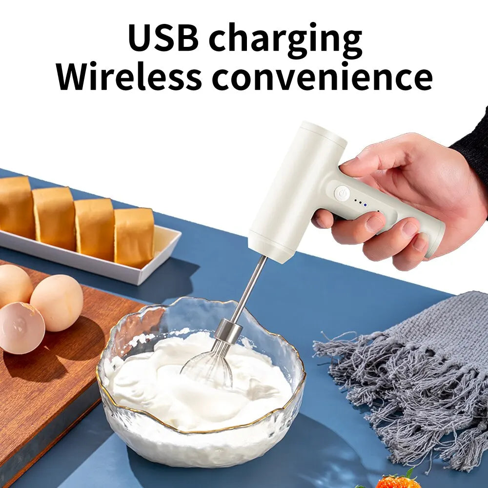 1 PCS Wireless Electric Food Mixer Portable 3 Speeds Egg Beater Baking Dough Cake Cream Mixer Kitchen Tools Beauty World Shop