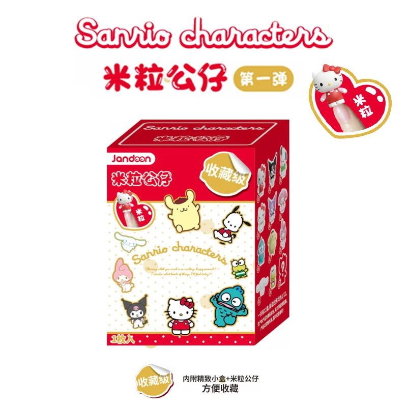 Sanrio Characters Sanrio Family Mini Figurine Series Blind Box Mini Doll Kt Cat Melody Kuromi Office Desktop Decoration Toy Gift Beauty World Shop