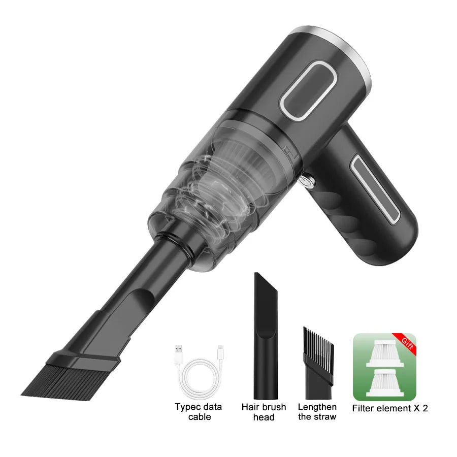 ABS Car Vacuum Cleaner Portable Powerful Wireless Vacuum Cleaner Home Carpet Cleaner Home Appliance Mini Cleaning Machine Beauty World Shop