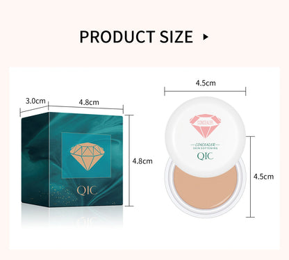 QIC Waterproof & Sweatproof Concealer Cream - Tattoo coverage, Long-Lasting Foundation, Natural,Full coverage, All Skin Types Beauty World Shop
