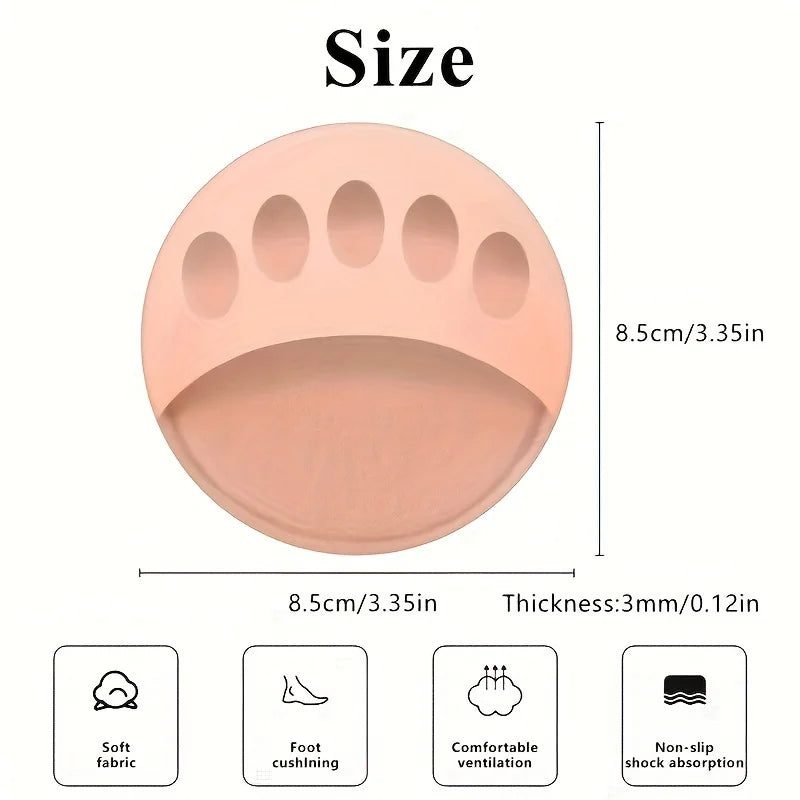 2-Pack Breathable Toe Pads, Forefoot Pad Protectors - Reusable Foot Pads, Foam Pads to Prevent Forefoot Pain and Discomfort Beauty World Shop