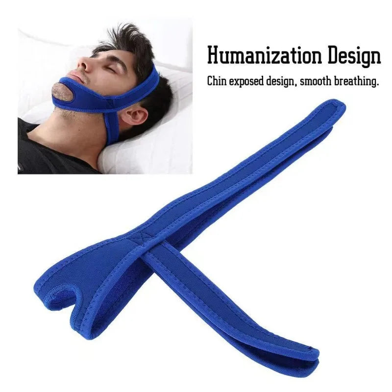 New Neoprene Anti Snore Stop Snoring Chin Strap Belt Anti Apnea Jaw Solution Sleep Support Apnea Belt Adjustable Sleep Care Tool Beauty World Shop