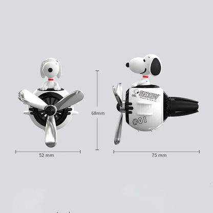 Snoopy Air Freshener Flying Propeller Pilot Series Car Accessories Anime Figures Aromatherapy Fragrance Diffuser Car Decor Gifts Beauty World Shop