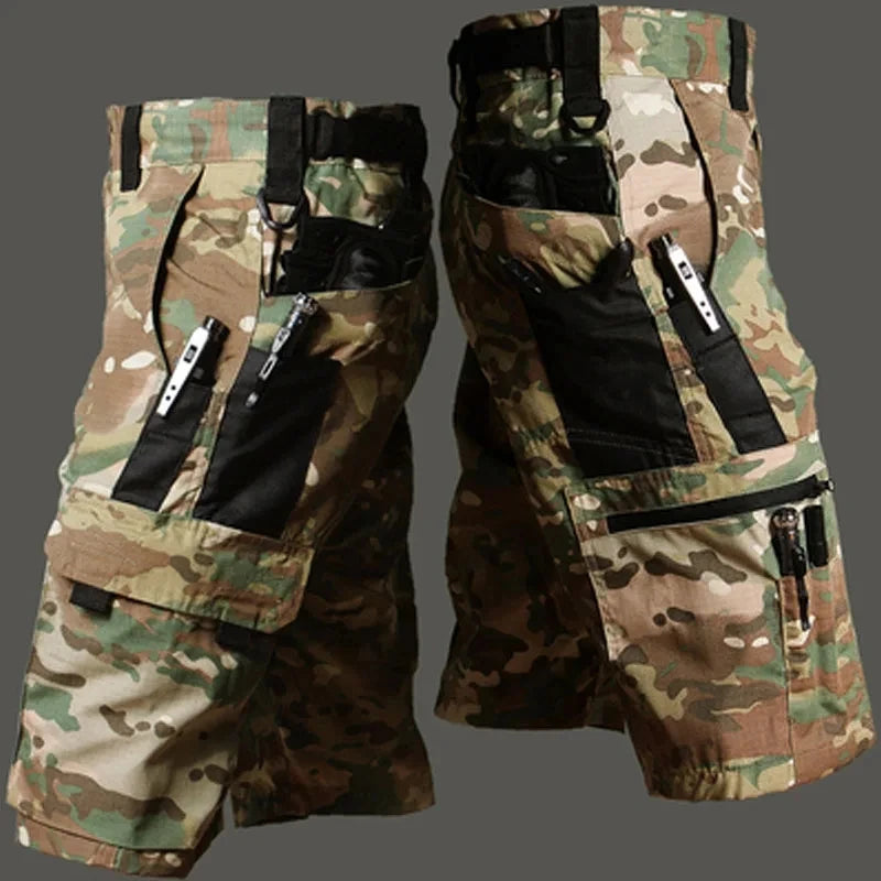 Camouflage Shorts Mens Summer Quick Drying Multiple Pockets Military Pants Outdoor Hiking Fishing Thin Shorts Male Jogger Beauty World Shop