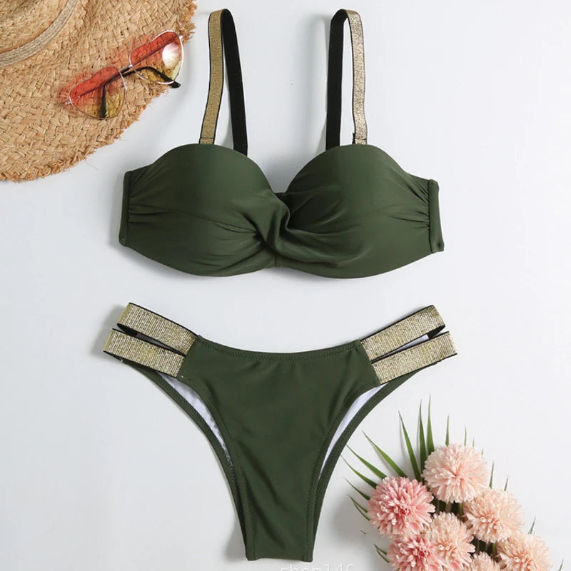Summer Sexy Bikinis Push Up Swimsuits Women's Swimwear For Female Beach Swim Wear Bathing Suits Brazilian Bikini Set Pool Bather Beauty World Shop