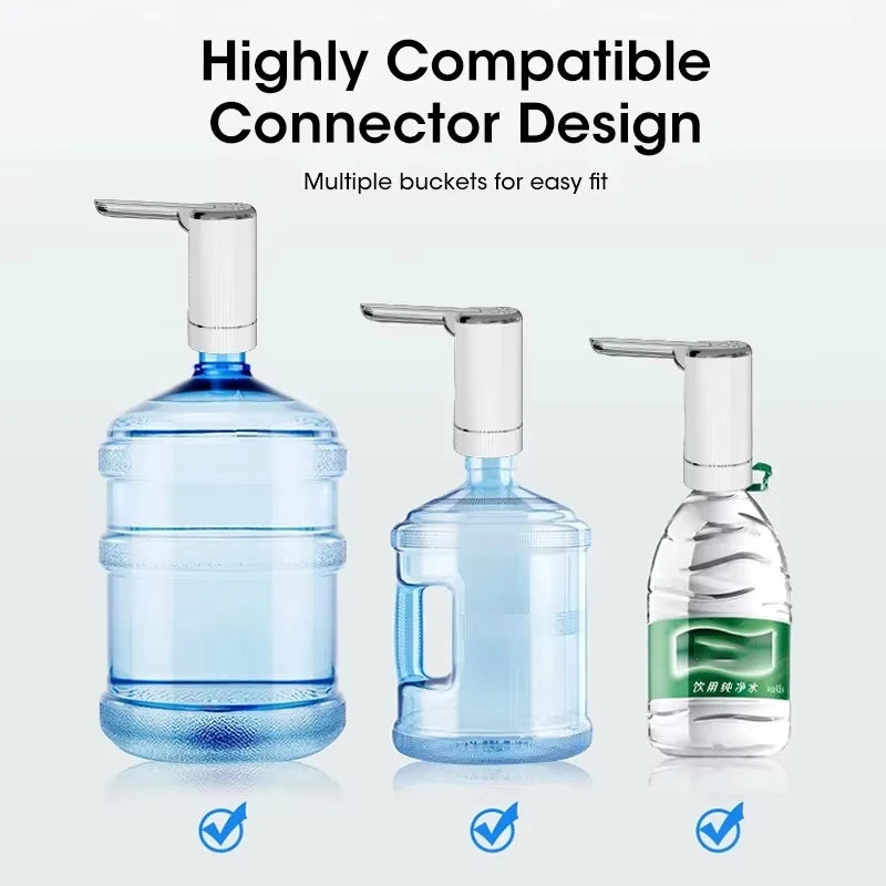 Electric Water Pump Bucket Water Suction Device Water Intake Device Household Office USB Outdoor Convenient Water Dispenser Beauty World Shop