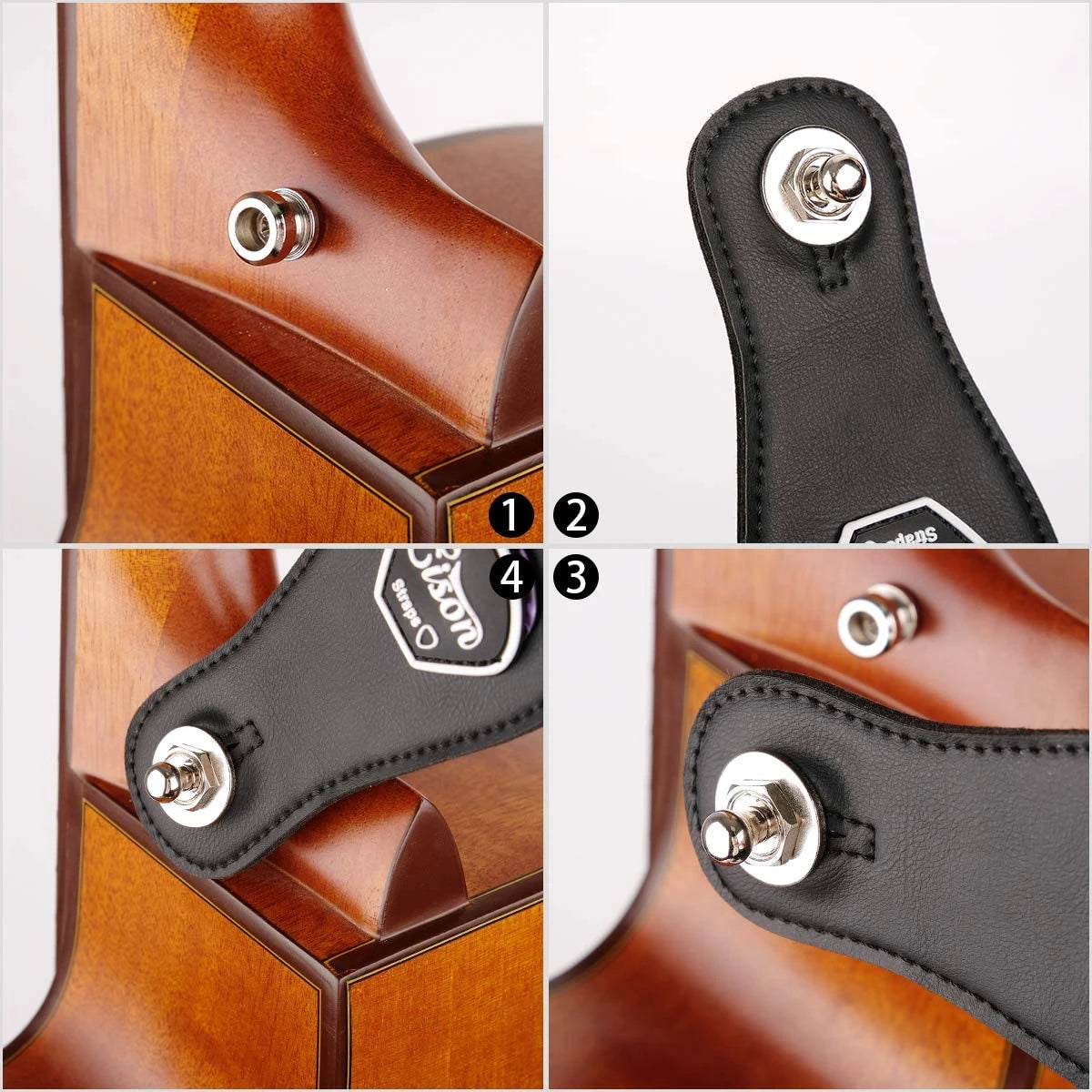 Guitar Strap Buttons Pins 1/2PCS 3 Color For Choose Premium Guitar Strap Locks Metal Security Strap Buttons Metal End Pins Beauty World Shop