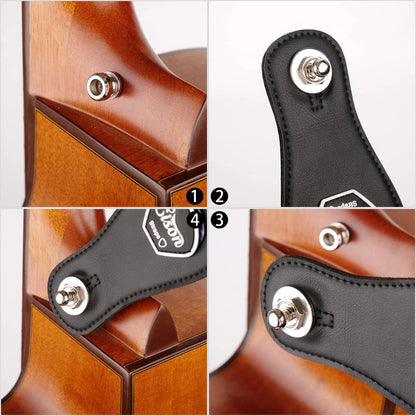 Guitar Strap Buttons Pins 1/2PCS 3 Color For Choose Premium Guitar Strap Locks Metal Security Strap Buttons Metal End Pins Beauty World Shop