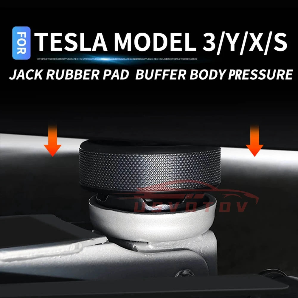 USVOTOV Upgraded Lifting Jack Pad for Tesla Model 3/Y/S/X Accessories Sturdy Rubber Pucks Adapter Protect Car Original Battery Beauty World Shop