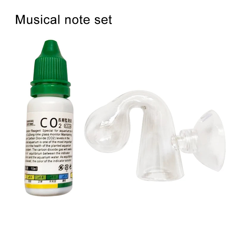 Aquarium CO2 Indicator Solution Monitor Plants Grass CO2 System Concentration Fish Tank Glass Liquid Tester Fluid Drop Checker Beauty World Shop