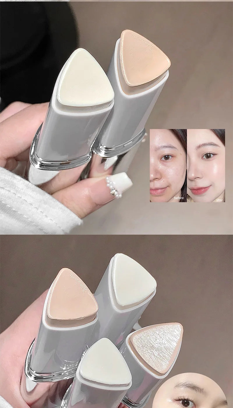 Lazy Foundation Stick, Moisturizing and Natural Concealer Makeup, Matte Makeup Base, Rare Beauty, Keep Makeup and Sweat Beauty World Shop