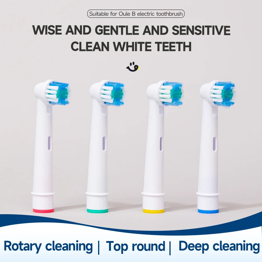 4/8pcs Replacement Brush Heads For Oral-B Electric Toothbrush Advance Power/Vitality Precision Clean/Pro Health/Triumph/3D Excel Beauty World Shop
