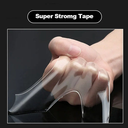 Nano Tape Super Strong Double-Sided Adhesive Tape Transparent Reusable Waterproof Tapes Heat Resistance Bathroom Home Decoration Beauty World Shop