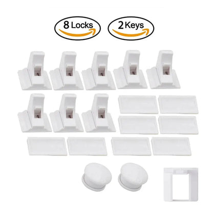 Baby Safety Lock Invisible Lock Kids Security Drawer Latch Cabinet Door Magnetic Child Safety Lock Limiter Children Protection Beauty World Shop