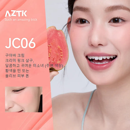 AZTK JC04 Water To Powder Liquid Blush Soft Matte Natural Flush Brightening Cheek Tint Lightweight Blendable Waterproof Makeup Beauty World Shop