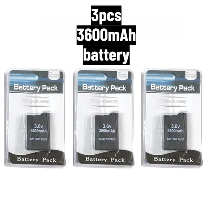 3600mAh for SONY PSP2000 Handheld Game Console Backup Battery Pack 2400mAh for SONY PS Lite PSP-2000 PSP-3000 PSP-3004 Batteries
