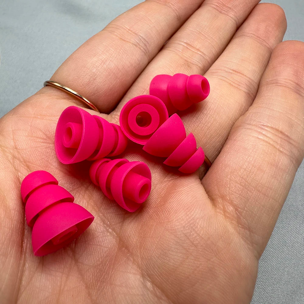 Three layers Silicone In-Ear Earphone Headset Earbud Bud Tips Earbuds eartips Earplug 6pcs/3pair