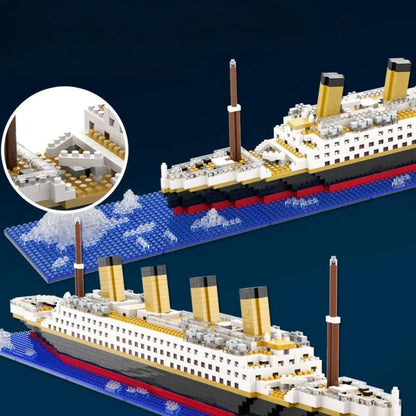 4000+Pcs Titanic Model Cruise Ship Building Blocks MOC Boat Bricks Collection DIY Construction Toys for Children Gift Beauty World Shop