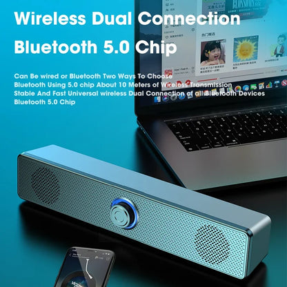 Wired Wireless Bluetooth Speaker Sound Box Bar Soundbar Computer PC TV Laptop Desktop Music Portable Caixa De Som Audio System Beauty World Shop