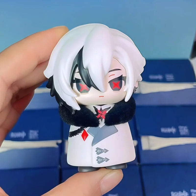 Mihoyo Genshin Impact Fatui Harbinger Q Version Series Blind Box Desktop Mini Doll Model Toys Trend Decoration Surprise Gifts Beauty World Shop