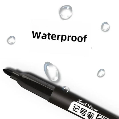 6-20PCs/Set PermanentMarker Pen Fine Point Waterproof Markers Thin Nib Crude Nib Black Blue Red Ink 1.5mm Fine Color Marker Pens Beauty World Shop