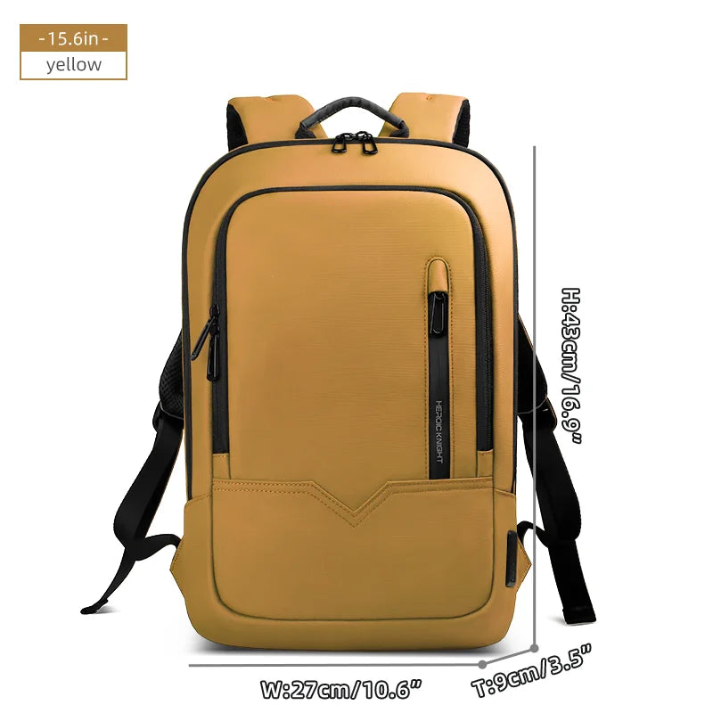 Heroic Knight Men's Daily Laptop Backpack Lightweight Minimalist Commute Office Daypack Women Waterproof Business Trip Schoolbag Beauty World Shop