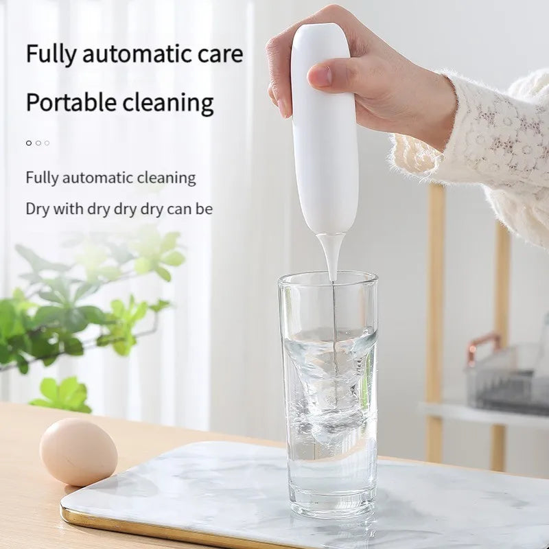 1PC Battery Model Handheld Egg Beater Froth Mixer Kitchen Automatic Coffee Milk Foaming Mixer Kitchen Whisk Tools Beauty World Shop