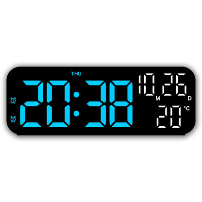 Digital Alarm Clock Temperature and Date Week Display Night Mode Table Clock Voice Control 12/24H Electronic LED Alarm Clocks Beauty World Shop